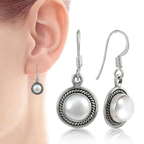 Pearl Silver Earrings